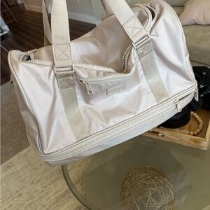 Calpak Cream Duffel Bag